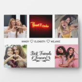 Beste Vrienden Script Foto Collage Plaquette Fotoplaat (voorkant)