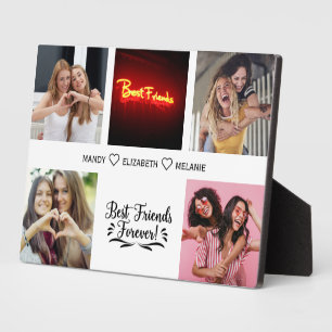 Beste Vrienden Script Foto Collage Plaquette Fotoplaat