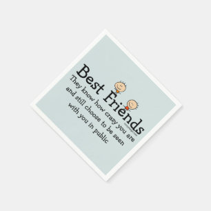 Beste vrienden servetten