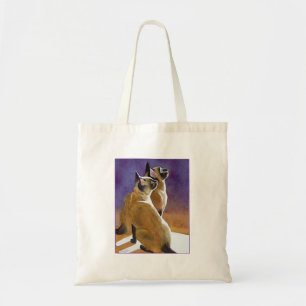 Beste vrienden, Siamese katten Tote Bag