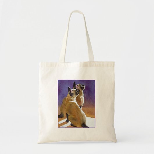 Beste vrienden, Siamese katten Tote Bag (Voorkant)