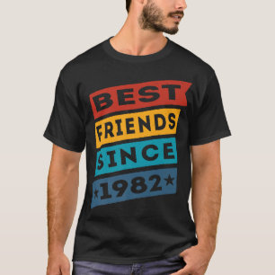 Beste vrienden sinds 1982 BFF Besties T-shirt