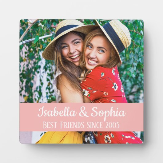 Beste vrienden sinds BFF vriendschap foto Fotoplaat (Voorkant)