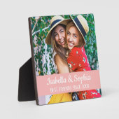 Beste vrienden sinds BFF vriendschap foto Fotoplaat (Voorkant)