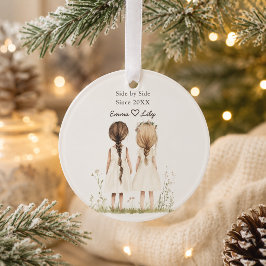 Beste Vrienden Sinds Gepersonaliseerde Naam Kerstm Ornament