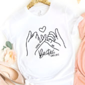 Beste vrienden sinds jaar en cadeau op maat t-shirt