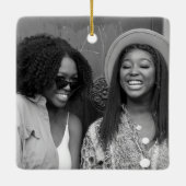 Beste vrienden Sisters Gratitude Aangepast Keramisch Ornament (Achterkant)