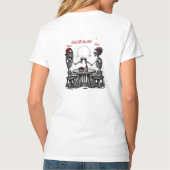 Beste Vrienden Skelet Koppel T-shirt (Achterkant)