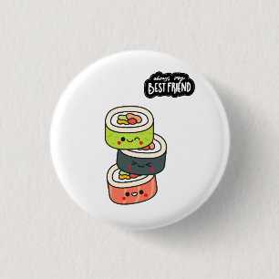 Beste Vrienden Sushi Ronde Button 3,2 Cm