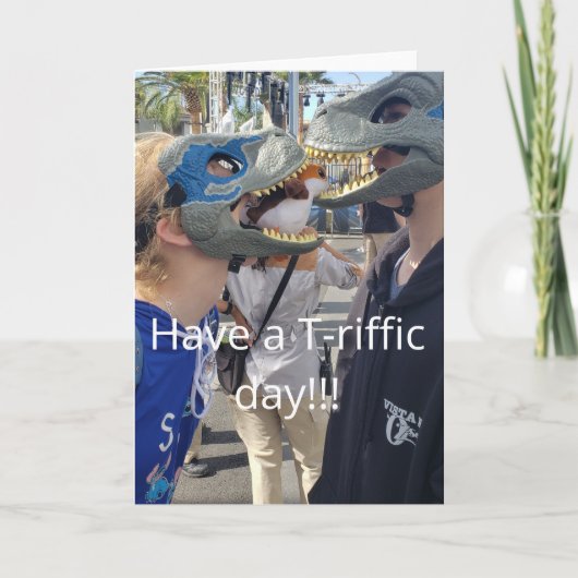 Beste vrienden T-rex Kaart (Voorkant)