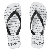 Beste vrienden teenslippers (Voetbed)