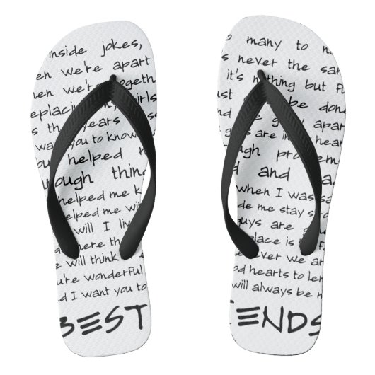 Beste vrienden teenslippers (Voetbed)