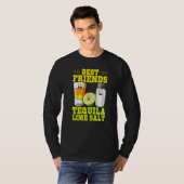 Beste Vrienden Tequila Lime Zout Mexicaanse Drank T-shirt (Voorkant volledig)