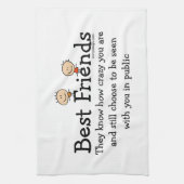 Beste vrienden theedoek (Verticaal)