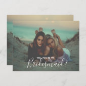 Beste vrienden thema uitnodiging briefkaart (Voorkant / Achterkant)