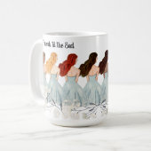 Beste vrienden tot het einde | meerkleurig haar koffiemok (Voorkant links)