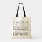 Beste vrienden tote bag (Achterkant)