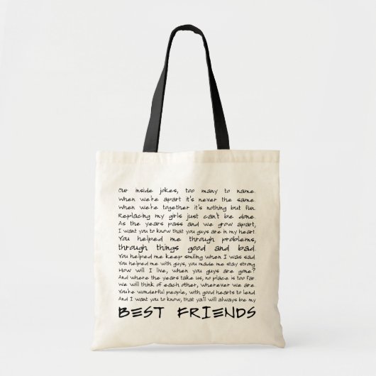 Beste vrienden tote bag (Voorkant)