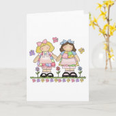 Beste Vrienden Tshirts en geschenken Kaart (Gele Bloem)