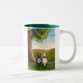 BESTE VRIENDEN TWEEKLEURIGE KOFFIEMOK