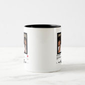 Beste vrienden Unieke persoonlijke foto-cadeau Tweekleurige Koffiemok (Center)