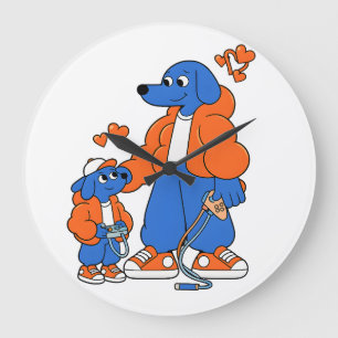 Beste Vrienden : Vader en zoon Blue Dog Duo ( Oran Grote Klok