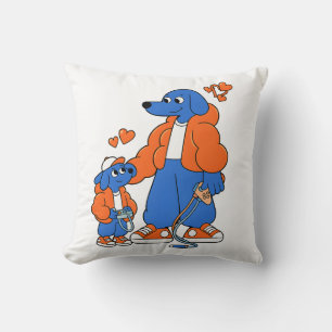 Beste vrienden : Vader en zoon Blue Dog duo ( Oran Kussen
