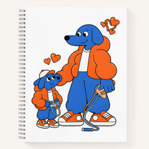 Beste vrienden : Vader en zoon Blue Dog duo ( Oran Notitieboek