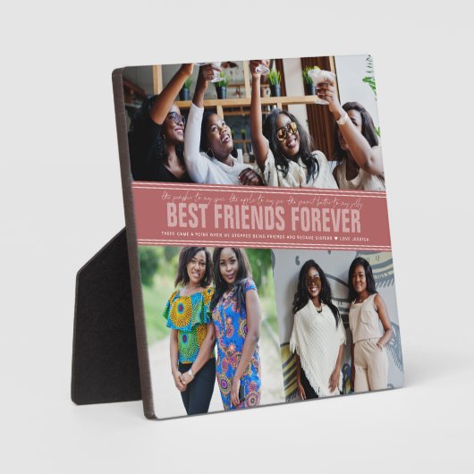 Beste vrienden van BFF | Fotocollage Fotoplaat (Voorkant)