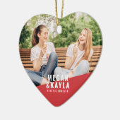 Beste vrienden van BFF Moderne Foto Keramisch Ornament (Links)