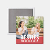 Beste vrienden van BFF Moderne Foto Magneet (Voorkant / Achterkant)