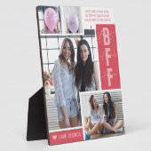 Beste vrienden van BFF | Moderne fotocollage Plaqu Fotoplaat (Zijkant)