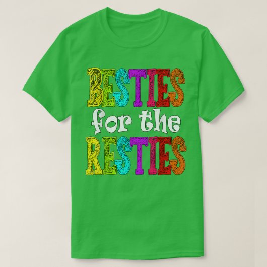 Beste vrienden van BFF voor Resties T-shirt (Design voorkant)