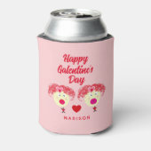 Beste vrienden van Cute Galentine's Day Persoonlij Blikjeskoeler (Blikje Achterkant)