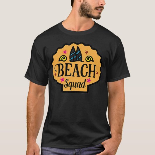 Beste vrienden van het Beach Squad citeren: T-shirt (Voorkant)