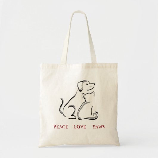 beste vrienden van katten en honden voor altijd tote bag (Voorkant)