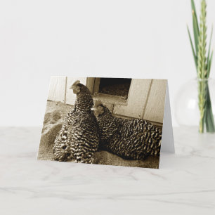 Beste vrienden van twee hennen kaart