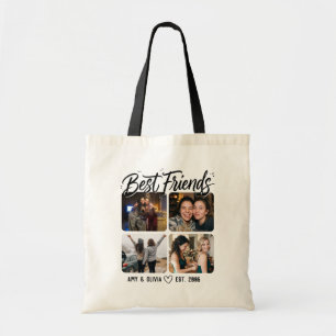 Beste Vrienden Vier Foto Collage Tote Bag