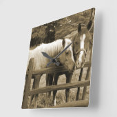 Beste vrienden vierkante klok (Hoek)