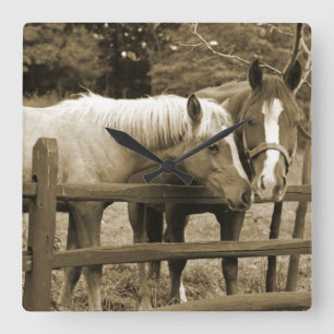 Beste vrienden vierkante klok