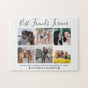 Beste vrienden voor 6 Foto BFF Besties Quote Legpuzzel