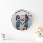 Beste Vrienden voor Aangepaste Foto en Naam Grote Klok (Huis)