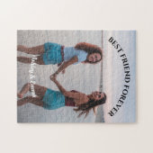 Beste Vrienden voor Aangepaste Foto en Naam Legpuzzel (Horizontaal)