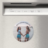 Beste Vrienden voor Aangepaste Foto en Naam Magneet (Insitu (Vaatwasser))