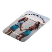 Beste Vrienden voor Aangepaste Foto en Naam Magneet (Linkerzijde)