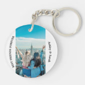Beste Vrienden voor Aangepaste Foto en Naam Sleutelhanger (Achterkant)