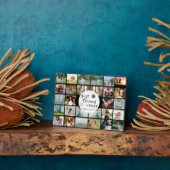 Beste vrienden voor altijd 28-foto collage plaque fotoplaat (Zijkant)