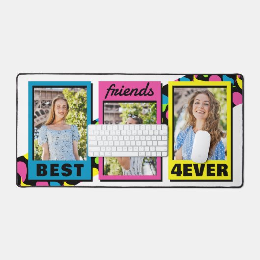 Beste vrienden voor altijd 3 afbeeldingen retro ne bureaumat (Keyboard & Muis)