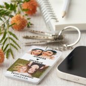 Beste vrienden voor altijd 4 aangepaste foto's en  sleutelhanger (Voorkant Rechts)
