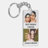 Beste vrienden voor altijd 4 aangepaste foto's en  sleutelhanger (Voorkant Links)